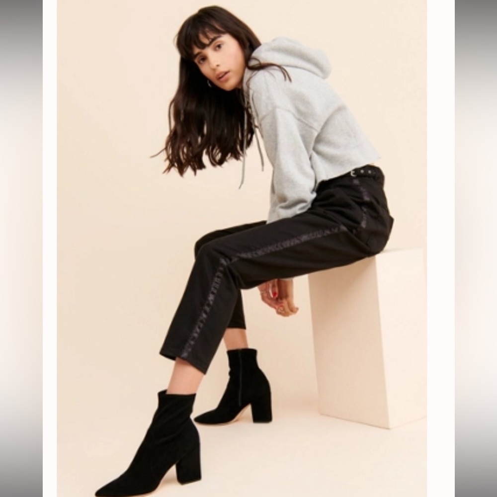 ONE TEASPOON Women’s Casual Black Tuxedo Pants